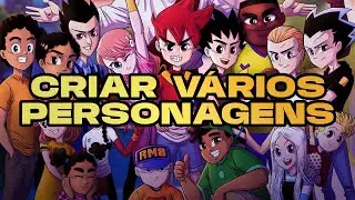 Como CRIAR uma turma de PERSONAGENS para MANGÁ!