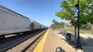 BNSF 4700 Leads a Mixed Manifest Through Downers Grove