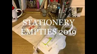 Stationery Empties 2019 | Stationery Minimalism | Girl and Quill