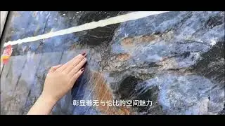 Blue Jade Natural Sintered Stone Porcelain Slabs Dining Table Countertop Application