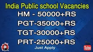 India CBSE Public school Vacancy