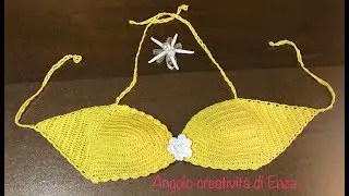 Top - bikini all'uncinetto facile/Top Easy Crochet Bikini /Ganchillo del bikini fácil