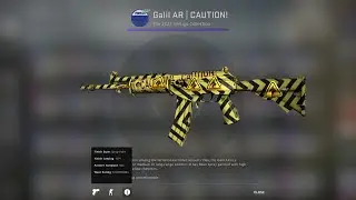 1/1 Galil AR CAUTION! Sticker Craft (4x Flammable Foil worth ~$500)