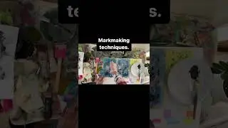 Mark making techniques to create interest in your art. Go with the flow