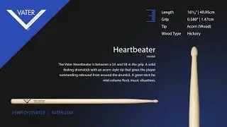 Vater Tip Sound - Heartbeater (Wood Tip)