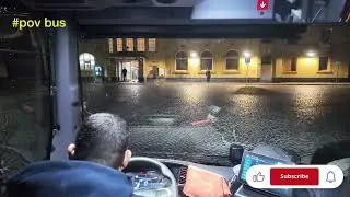 ❌Early Morning Bus Driver POV School Route in Germany in 4k❌