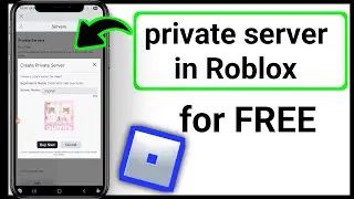 How To make a private server in Roblox for FREE on mobile 📱🔥