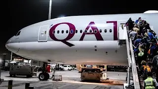 Evening Trip Report | Doha to Accra |  Qatar Airways ( Economy class ) Boeing 787-8 Dreamliner