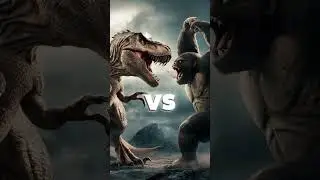 King Kong vs Lion, Rhinoceros, Dinosaur, Godzilla