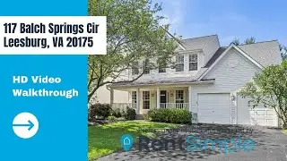 RentSimple Video Tour of 117 Balch Springs Circle SE, Leesburg, VA 20175