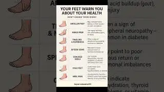 ⚠️ Your Feet Warn You About Your Health | Don&rsquo;t Ignore These Signs! 👣 #shorts