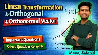 All Types Questions of Linear Transformation  and GSM with Solution by Manoj Solanki