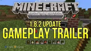 Minecraft (Xbox 360) - 1.8.2 Update GAMEPLAY TRAILER Breakdown - 