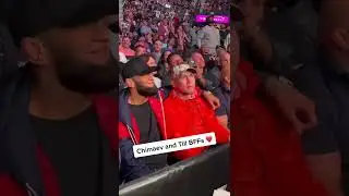 Khamzat Chimaev And Darren Till Sitting Cageside