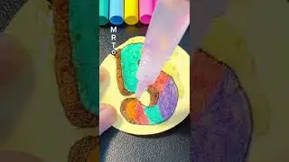 How to draw number 5 3D easy step by step with sponge paper #number5 #sponge #howtodraw