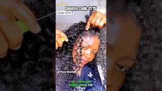 Invisible Feather Crochet Human Hair Extension Install💞Raw Burmese Curly Hair Review Ft.@UlaHair