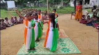 desam manade song dance performance by 3rd class girls@ Independence day celebrations 🇮🇳🇮🇳🇮🇳