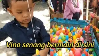 Vino main pancingngan di taman singa apor  belitang..!！