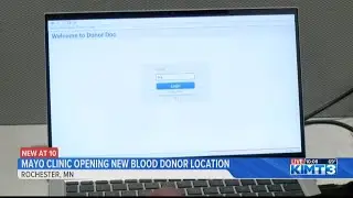 New blood donor site