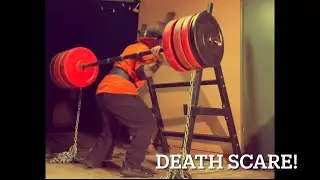 Back Squat Death Scare! (That was Close!)