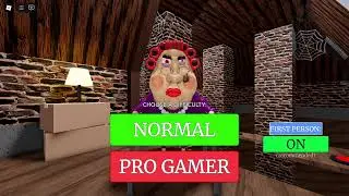 ESCAPE EVIL GRANDMA! FIRST PERSON OBBY roblox Gameplay Walkthrough No Death 4K