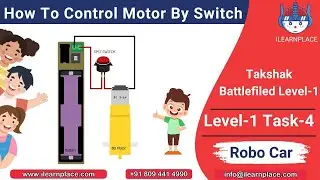 Robo Car-Task 4 : How To Control Motor By Switch