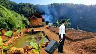 In 200 Days, Young Man Left the City to Build a House, Grow Vegetables, Raise Fish, sufficient life