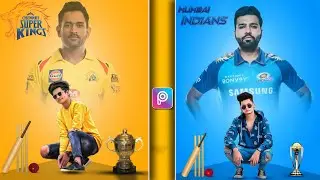 IPL Photo Editing 2023 | PicsArt - IPL CSK Photo Editing | IPL Photo Editing tutorial