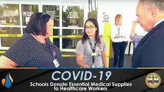Schools donate essential medical supplies to healthcare workers