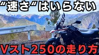 【乗り方のコツ】Vストローム250は「ゆっくり長く」が正解｜疲れない走り方と快適セッティング
