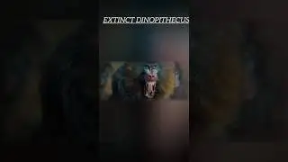 now days apes vs extinct dinopithecus apes the most dangerous apes #extinct #prehistoric #shorts