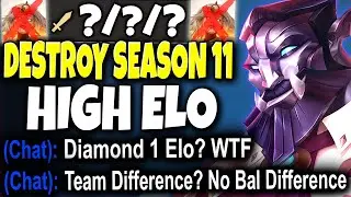 Season 11 High Elo is NOT ENOUGH to stop my 1v9 MONSTERS 🔥 LoL Best Top Galio Preseason s11 Gameplay