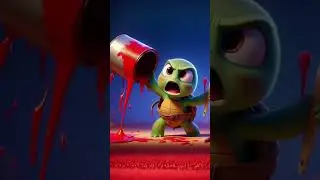 Artist life #turtle #baby #cute #play #animals #story #shortsvideo  #ai #aiart #kids #painter #artis
