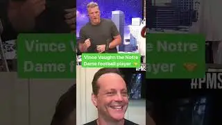 Vince Vaughn the Notre Dame player 🤝 #shorts