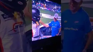 PARKER KLIGERMAN AND CONNOR ZILISCH AT DAYTONA INTERNATIONAL SPEEDWAY AFTER WINNING THE WAWA 250