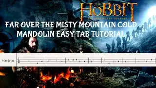 FAR OVER THE MISTY MOUNTAIN COLD FROM HOBBIT 1 - Easy Mandolin Tab Tutorial! Sheet Music in PDF!