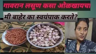 मी बाहेर का स्वयंपाक करते ||😔 गावरान लसूण कसा ओळखायचा|| Poonam M Kolpe vlog 