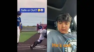 Safe or out #softball #sports #highlights #umpire #safeorout
