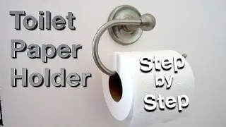 🧻How to: Install Toilet Paper Roll Holder - Single Post.  Easy DIY