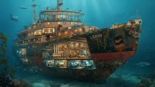 Building a House Under the Sea (ASMR) | Step By Step Cargo Shipwreck Home Build