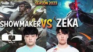 DK Showmaker vs HLE Zeka - Showmaker YASUO vs Zeka YONE Mid - KR Ranked