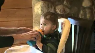 Jake first time with sip cup.MPG