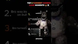 Top 5 Funniest Horror Game Moments 🔥☠️ (Try Not to Laugh!)