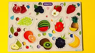 Let’s Solve The Yummy Fruits Puzzle | Learn Fruits Name With Fun |
