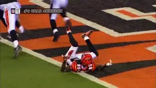 Chad Johnson (Ochocinco) tries to hit Ray Lewis HD 60fps