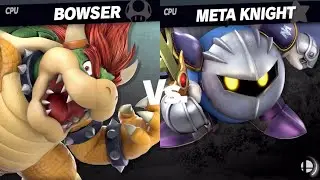 Bowser vs Meta Knight | CPU Let's Play