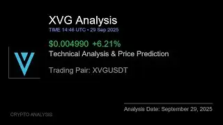 XVG (XVGUSDT) Technical Analysis - Price Prediction & Buy or Sell September 29, 2025
