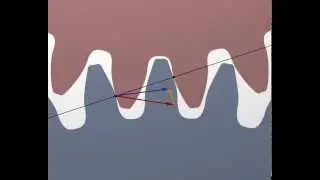 Friction in an involute gear