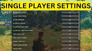 How To Change Single Player Settings in Scum(EASY)