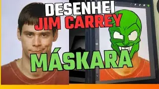 E se o Jim Carrey fosse o M&aacute;skara em vers&atilde;o digital? #maskara #jimcarrey #desenhodigital #themask 